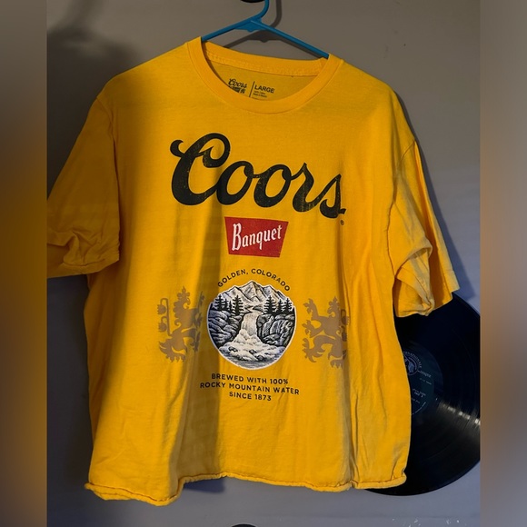 Coors Banquet Tops Colors Banquet Cropped Tee Poshmark